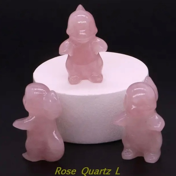 Natural Hand Carved Green Aventurine Gemstone Carved Pokémon Healing Figurines - Picture 1 of 2